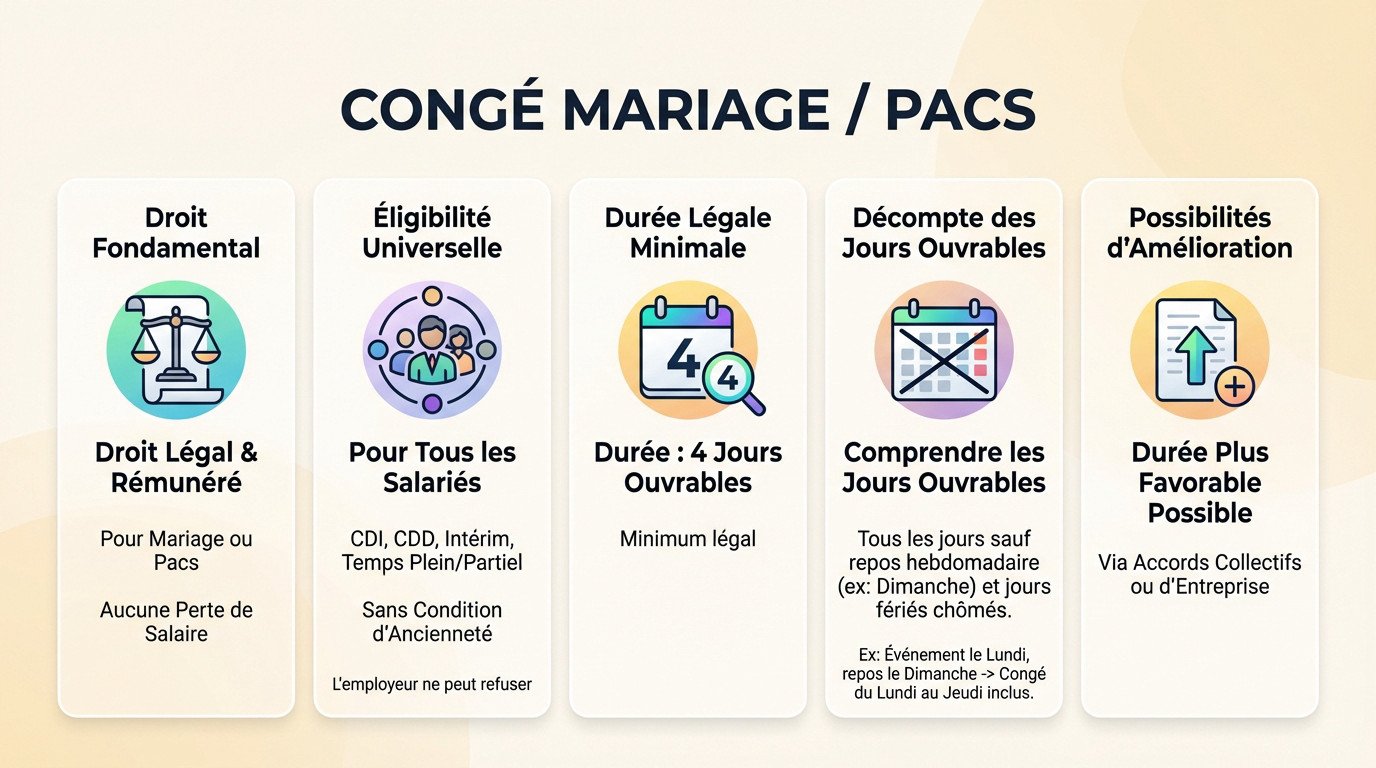 Salariés célébrant leur union : tout savoir sur le congé mariage et Pacs