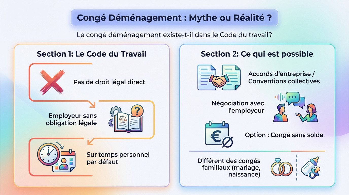 Salarié consultant le code du travail au milieu de cartons de déménagement