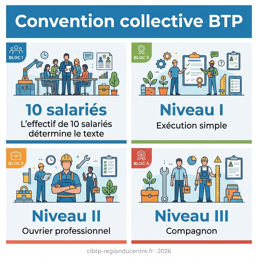 Infographie — convention collective BTP