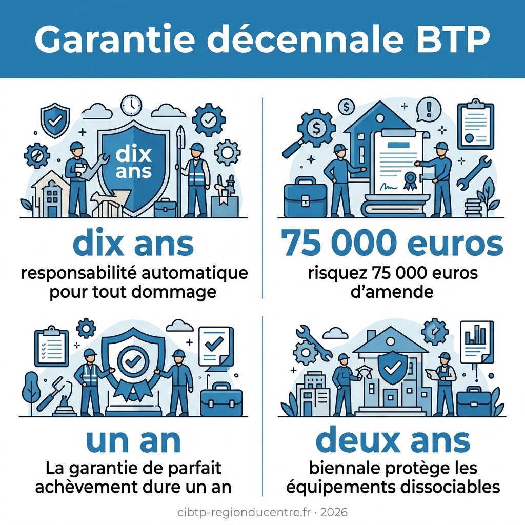 Infographie — garantie décennale BTP