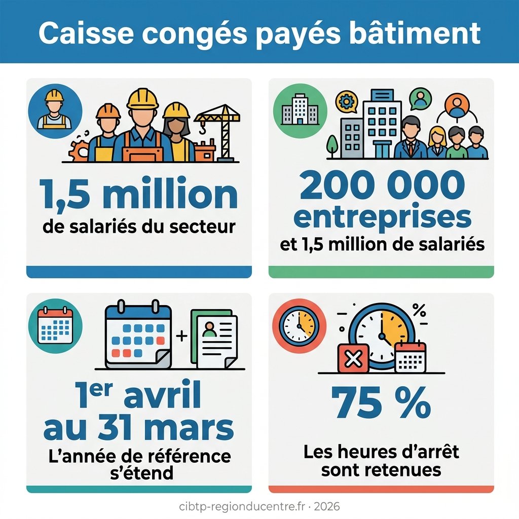 Infographie — caisse congés payés bâtiment