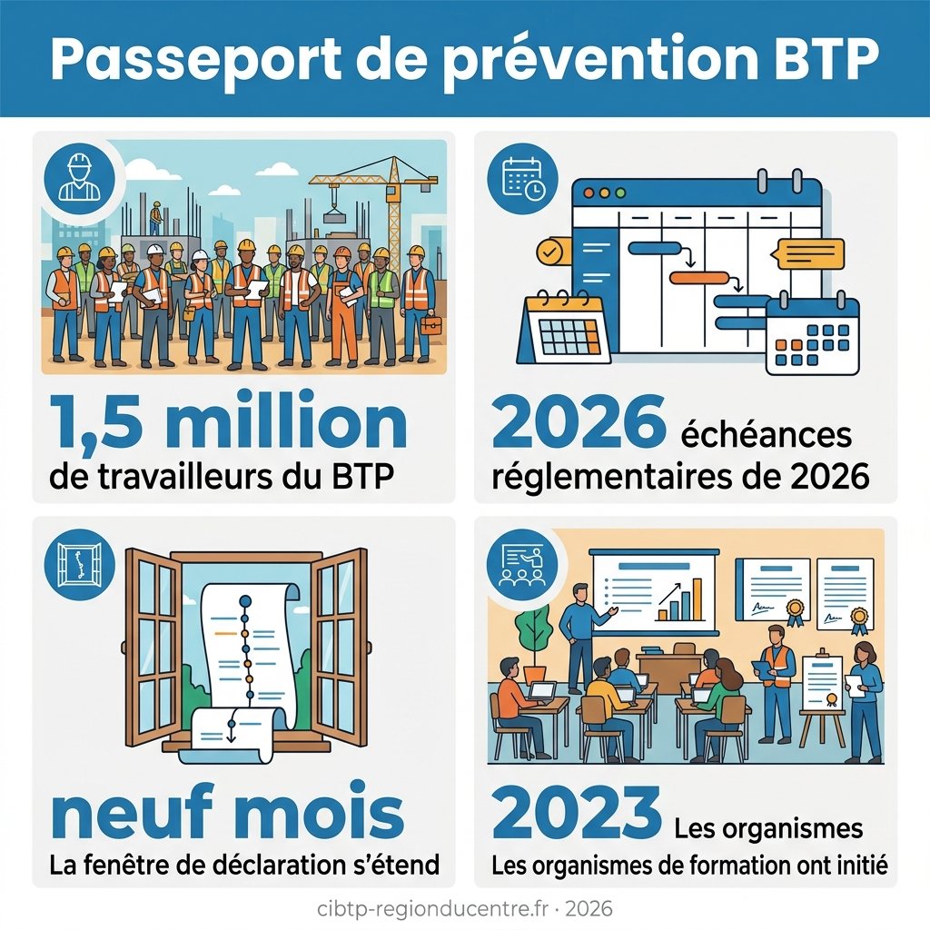 Infographie — passeport de prévention BTP