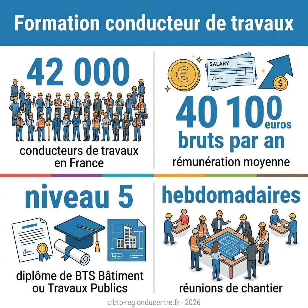 Infographie — formation conducteur de travaux