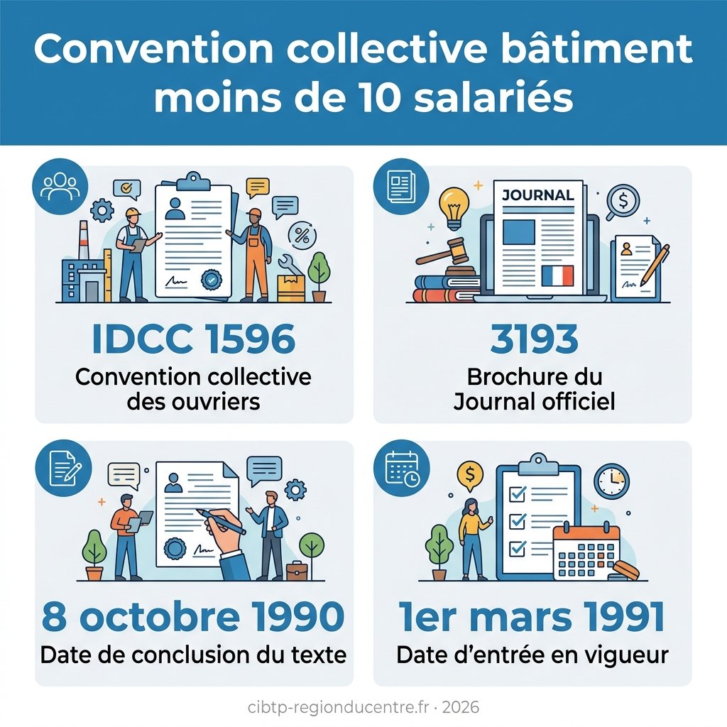 Infographie — convention collective bâtiment moins de 10 salariés